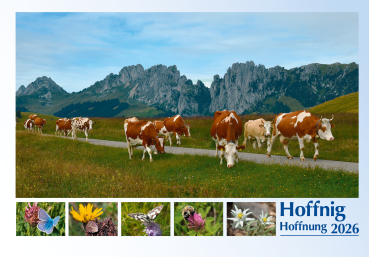 Calendrier mensuel „Espoir“ Allemand - Suisse Allemand 2026